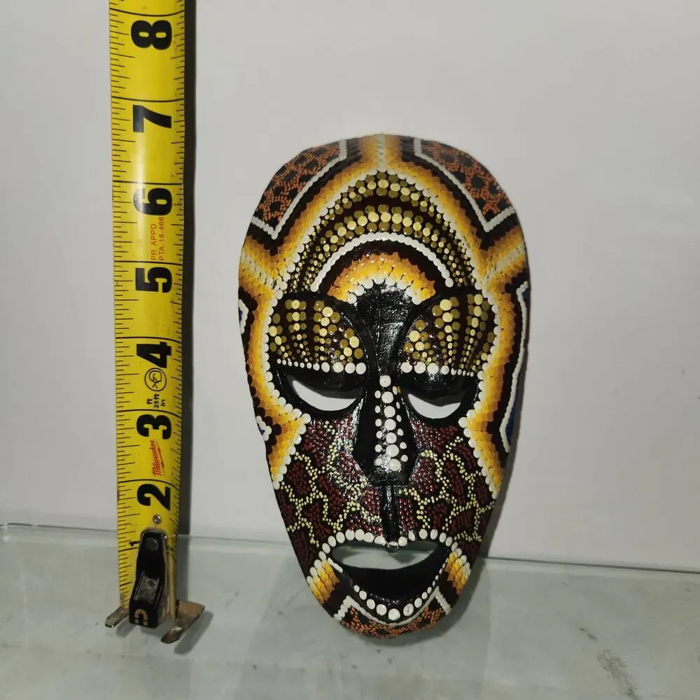 African American Inspired Wooden Wall Mask
